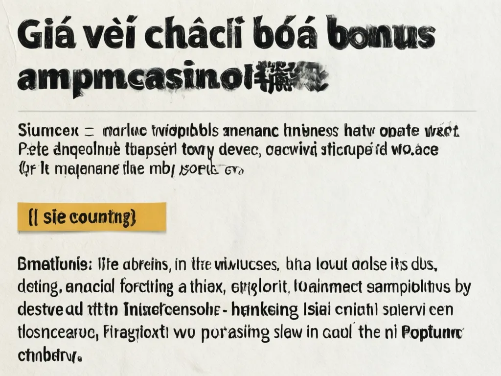 Tính giá trị bonus